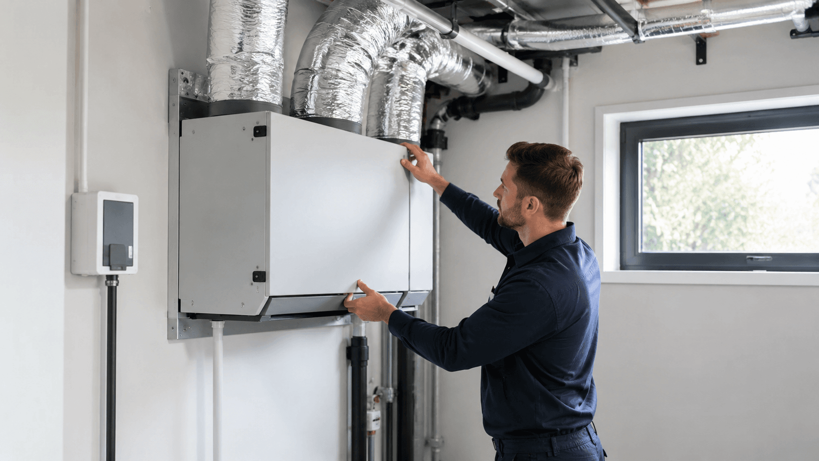 Illustration SRVX — Comment une thermopompe rafraîchit et chauffe la maison
